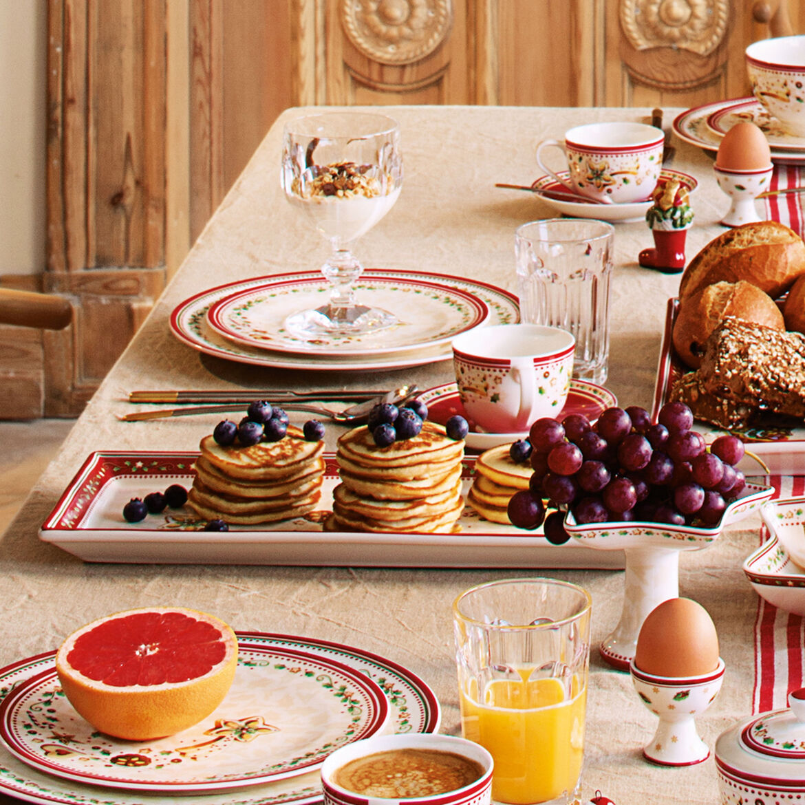 VILLEROY & BOCH - Winter Bakery Delight Piatto Torta Rettangolare 39x17cm Tavola Natalizia