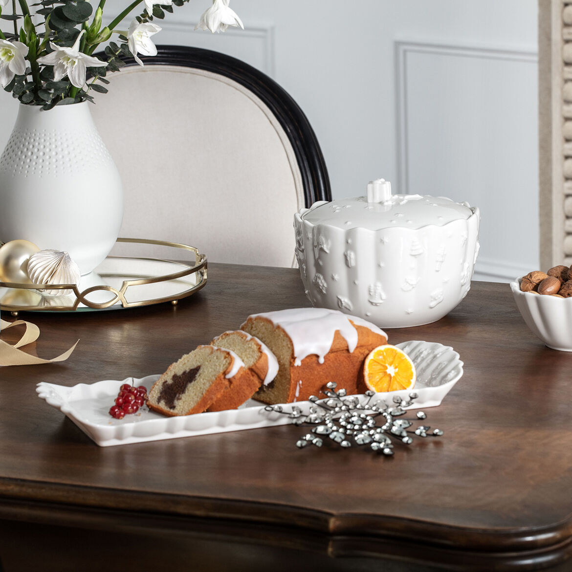 VILLEROY & BOCH - Toy's Delight Royal Classic Vassoio Torta 40x16cm Tavola Natalizia