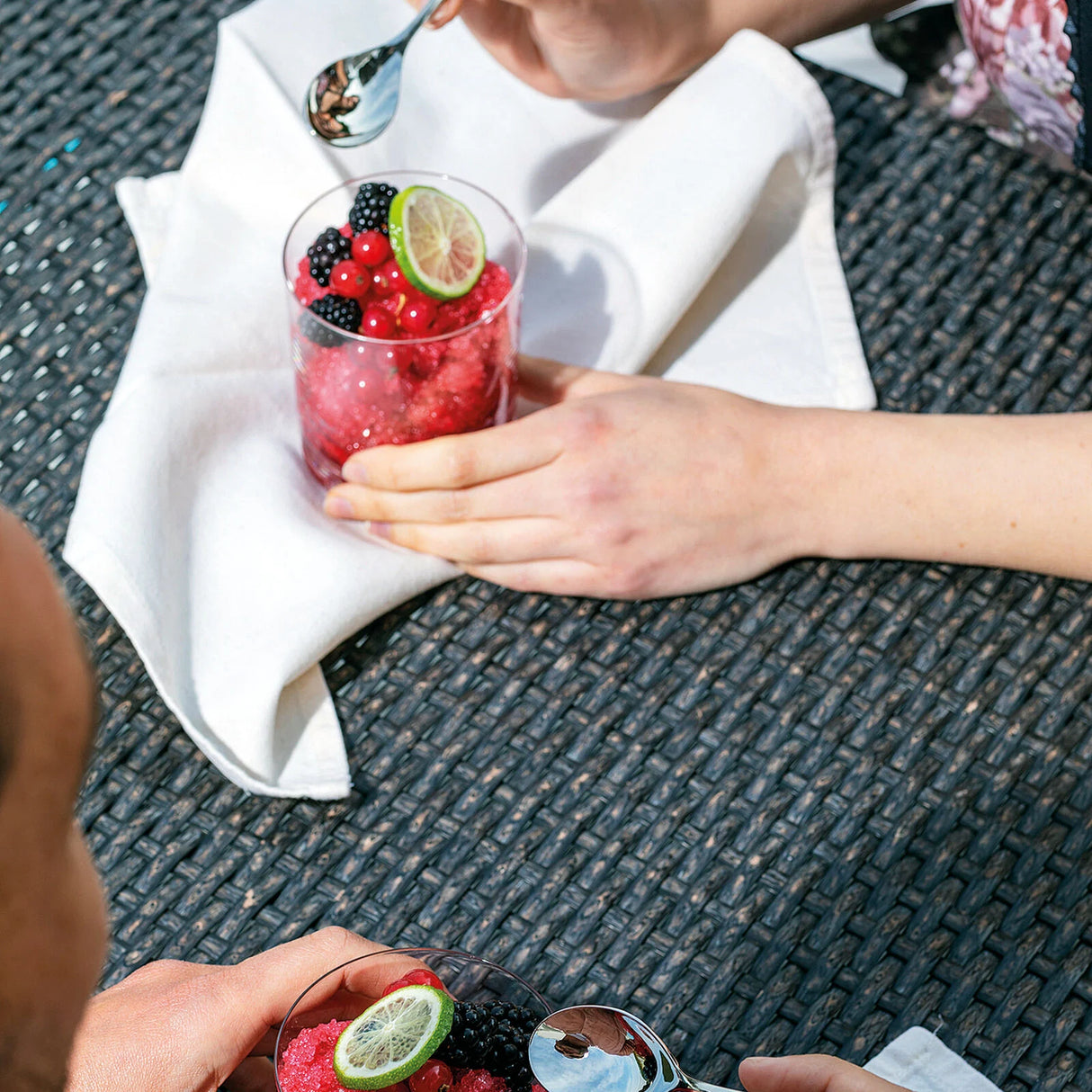 SAMBONET Leaf Servizio Tavola Posate 24 Pezzi Acciaio Inox