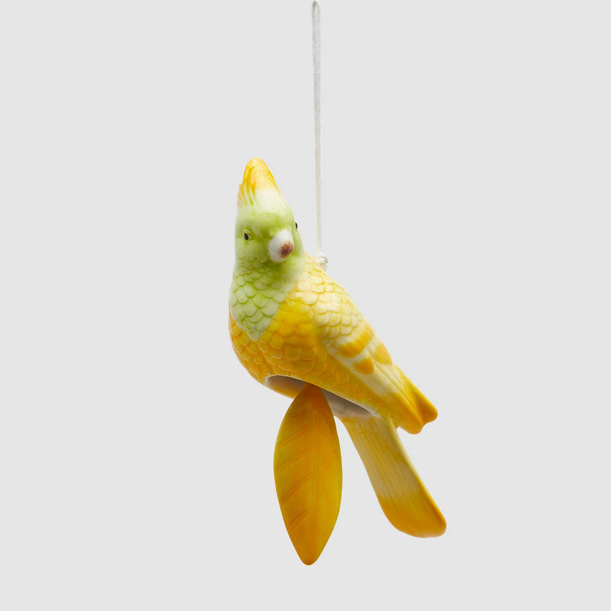 EDG Enzo De Gasperi Addobbo Campanella Pappagallo 20cm Giallo