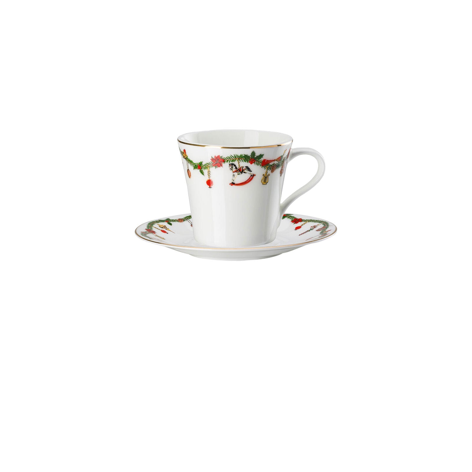 HUTSCHENREUTHER BICCHIERE CON MANICO LETTERA O OLEA EUROPEA FLOWER ALPHABET