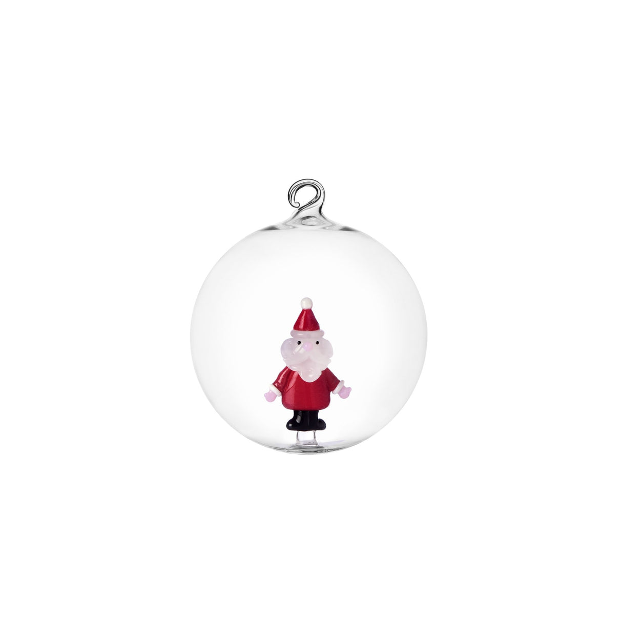 ICHENDORF Christmas Tales Pallina di Natale Babbo Natale 8cm Vetro Borosilicato