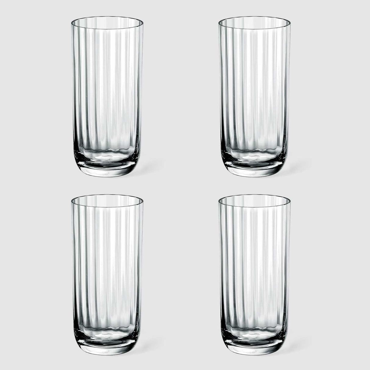 VILLEROY & BOCH Rose Garden Bicchiere da Long Drink Cocktail Set 4 Pezzi 300ml Cristallo Ottico