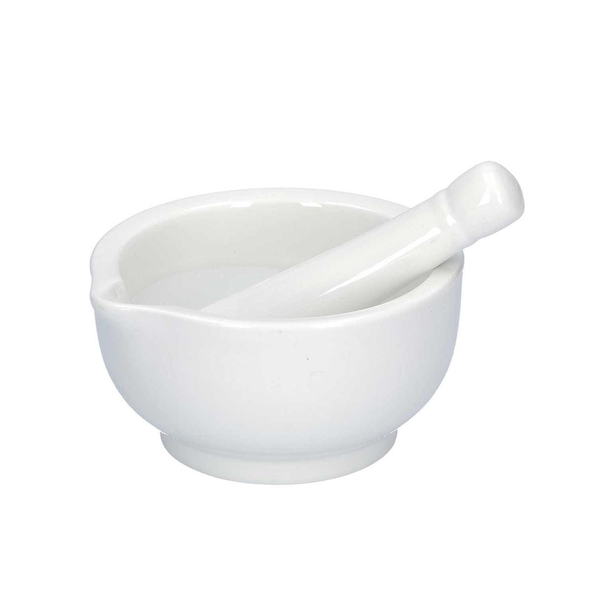 LA PORCELLANA BIANCA Preparazione Mortaio con Pestello 11,5cm Bianco Porcellana