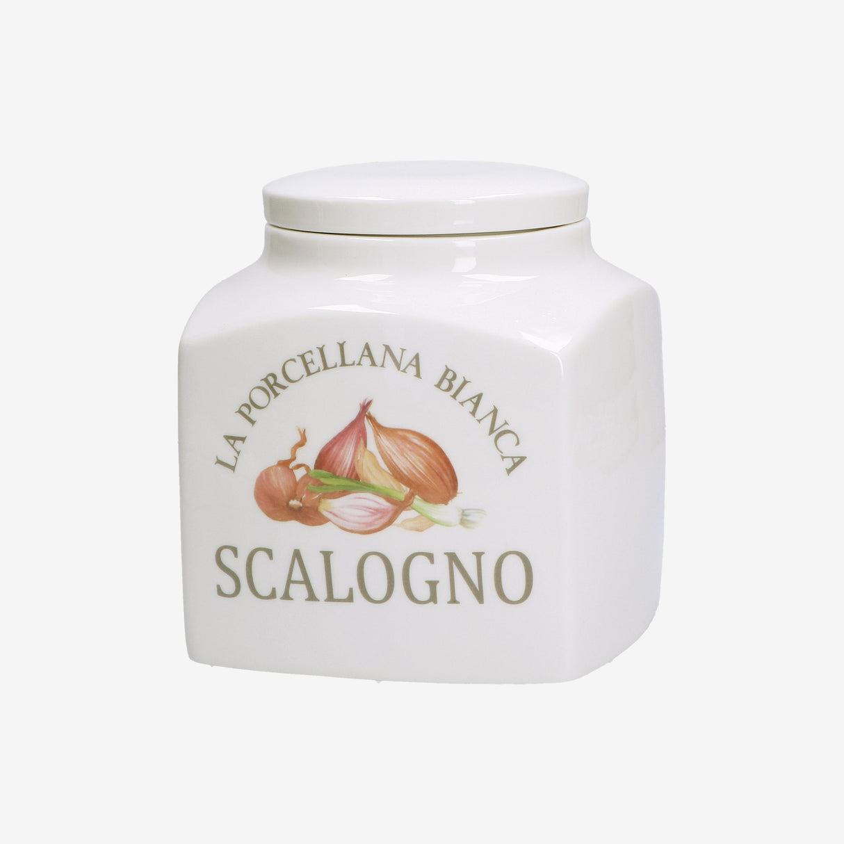 LA PORCELANA BIANCA Preserve Shallot Container Jar 1.8L