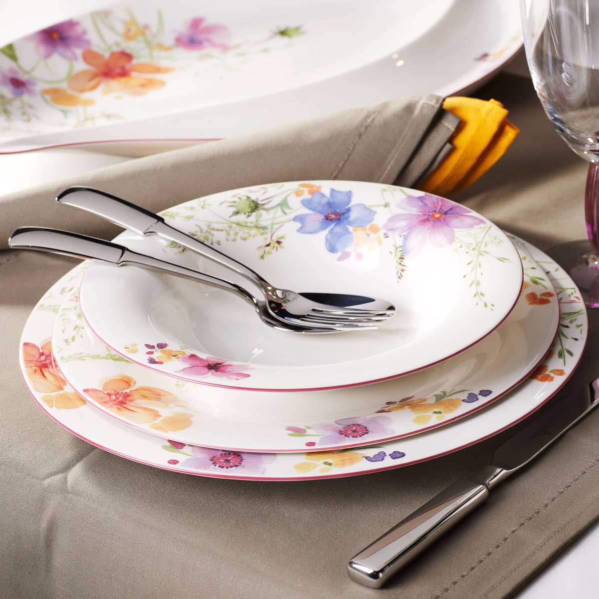 VILLEROY & BOCH Mariefleur Basic Piatto Fondo 23cm Porcellana