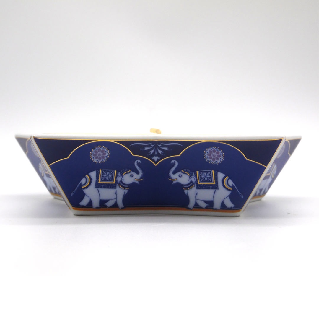 ROSENTHAL - Empty bowl with blue Maharajas star candle - Christmas