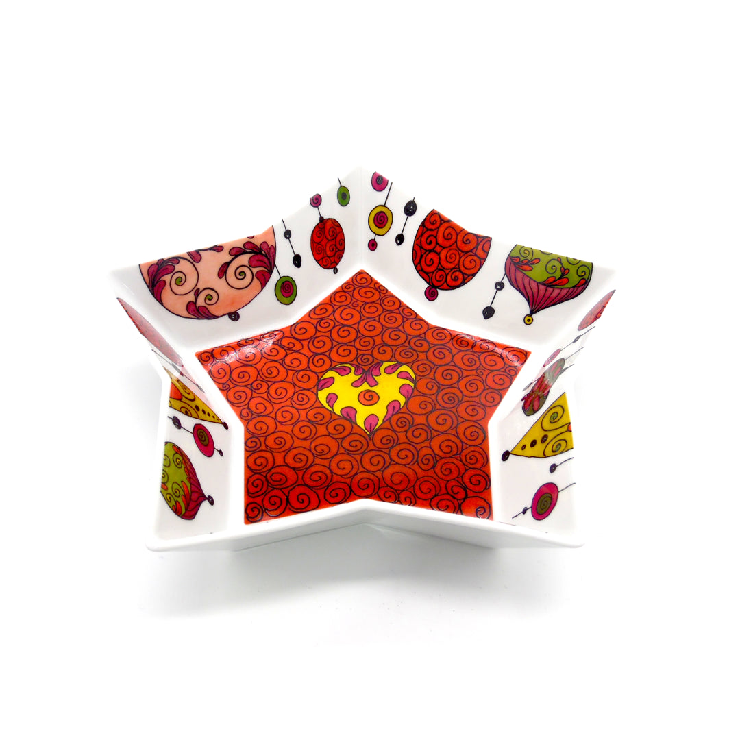 HUTSCHENREUTHER - Ciotola porta cioccolatini stella - Natale