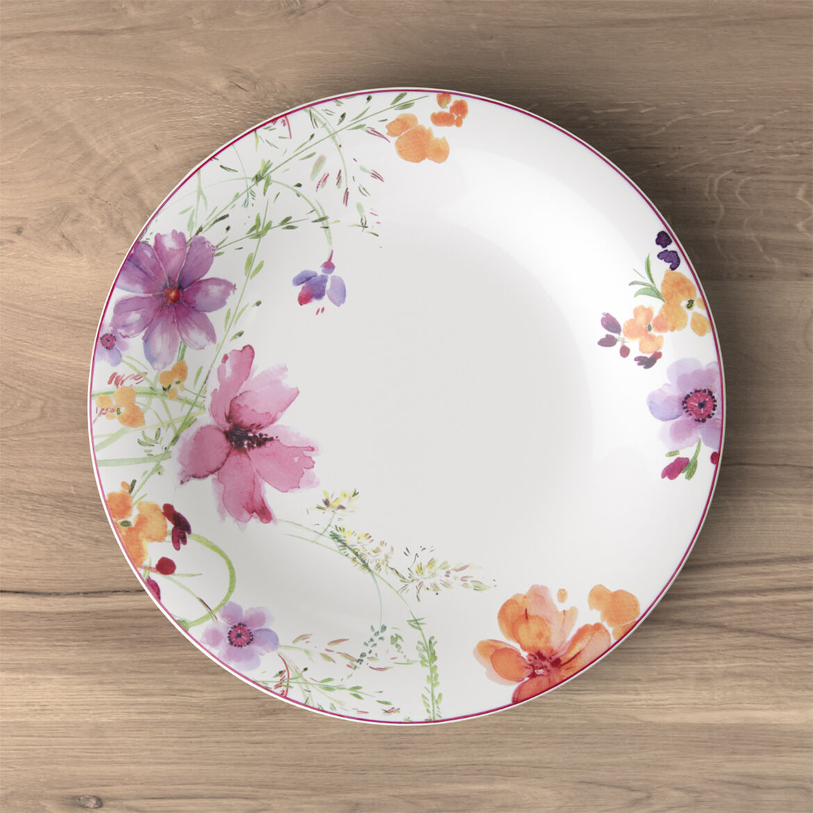 Set 6 piatti piani Mariefleur Villeroy & Boch in porcellana decorata 27 cm