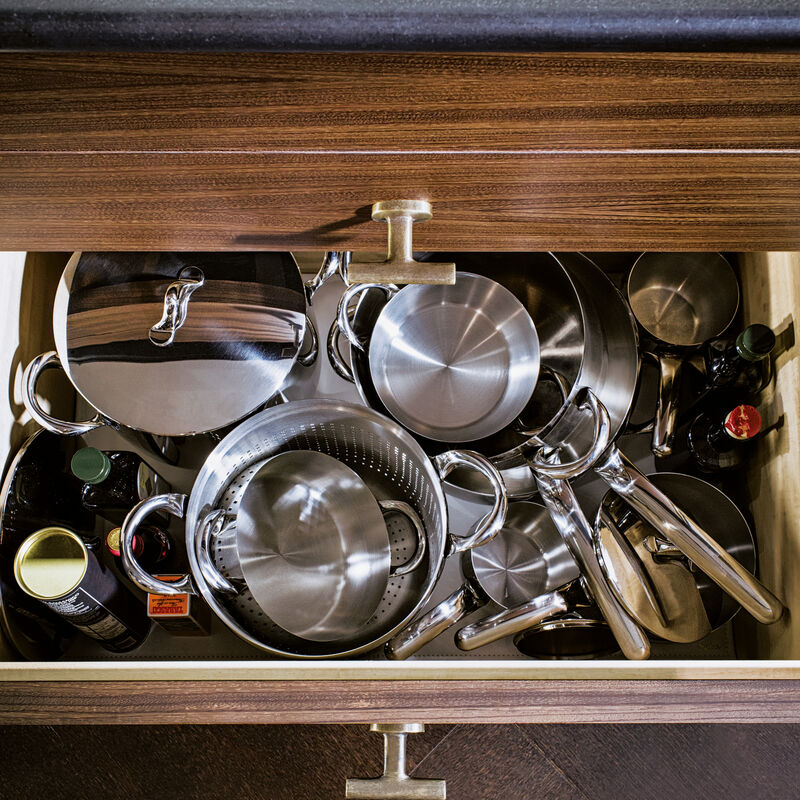 SAMBONET Kikka Batteria Set Pentole 7 Pezzi in Acciaio Inox