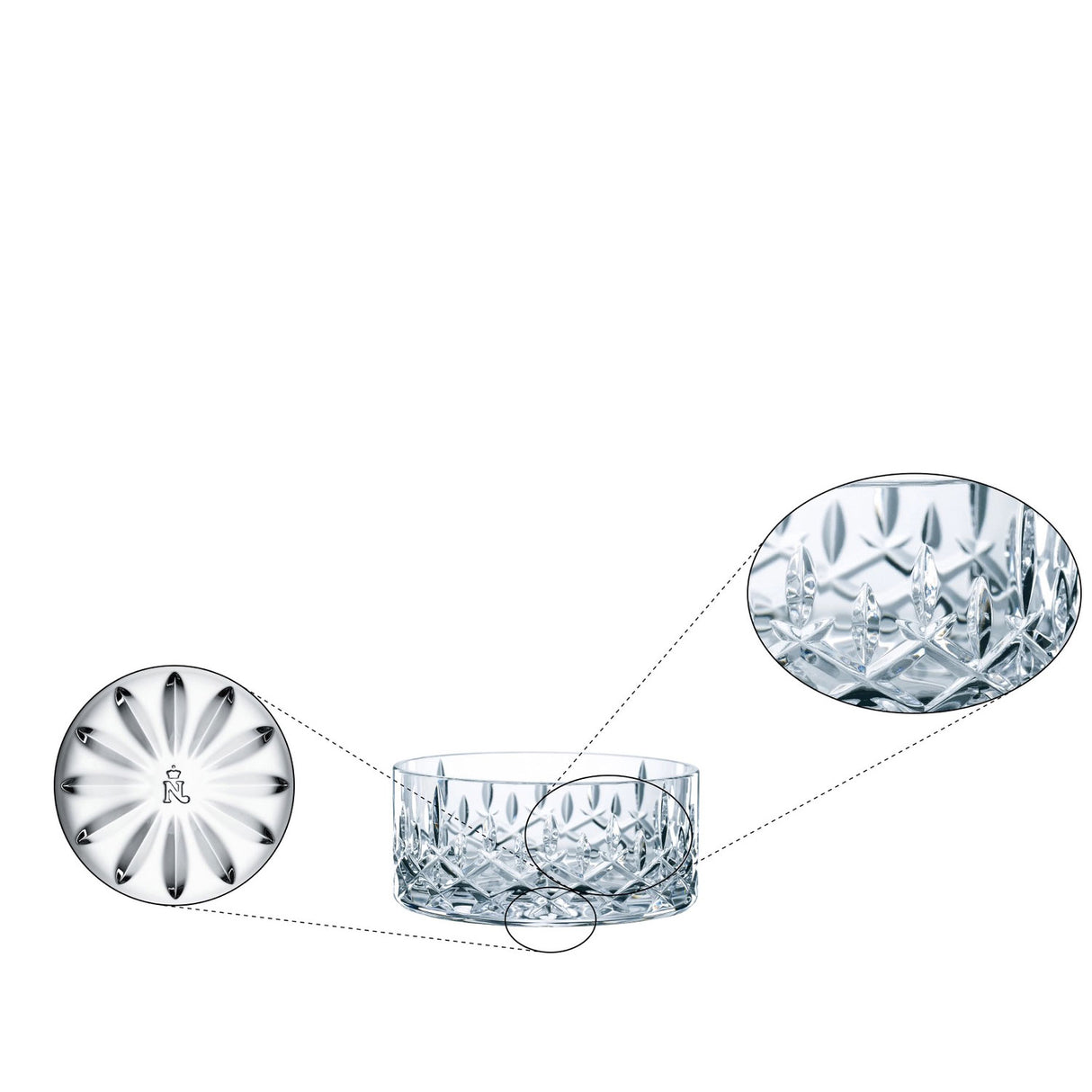 NACHTMANN Noblesse Ciotola Coppetta Set 2 Pezzi 11cm Cristallo