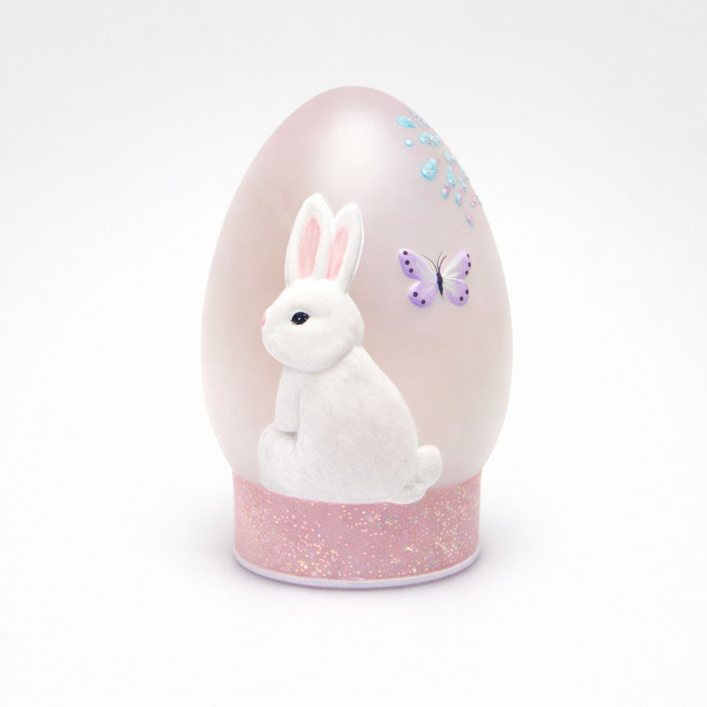 EDG Enzo De Gasperi Decorazione di Pasqua Uovo Twist con Movimento e LED 20cm Rosa