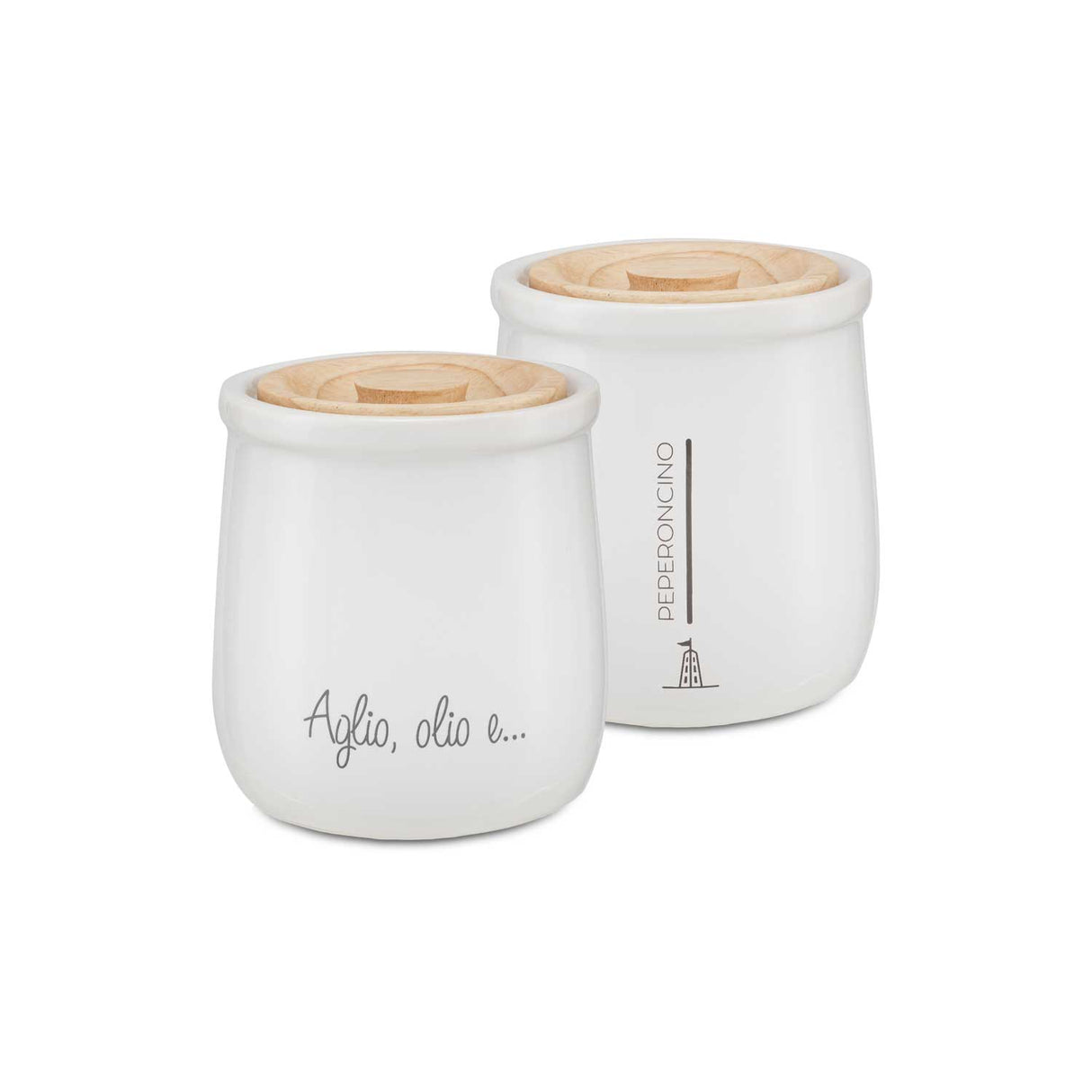 LA PORCELLANA BIANCA Gli Onesti Barattolo Peperoncino 180ml Bianco Porcellana