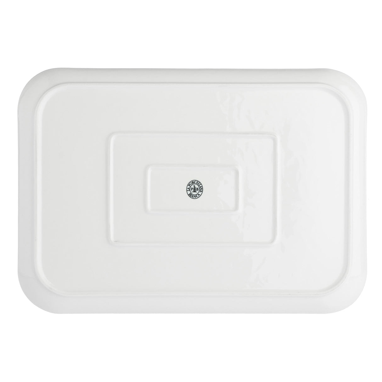 LA PORCELLANA BIANCA Bosco Vassoio Rettangolare 34,5x25cm Bianco