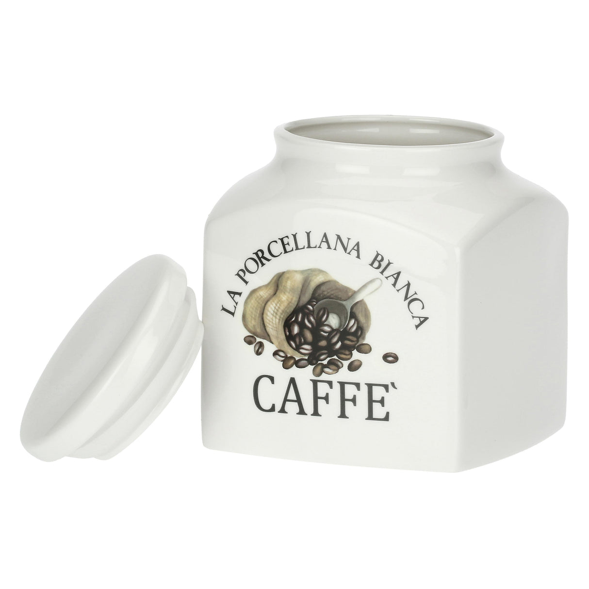 LA PORCELANA BIANCA - Preserve Deco Coffee Jar 1.1L