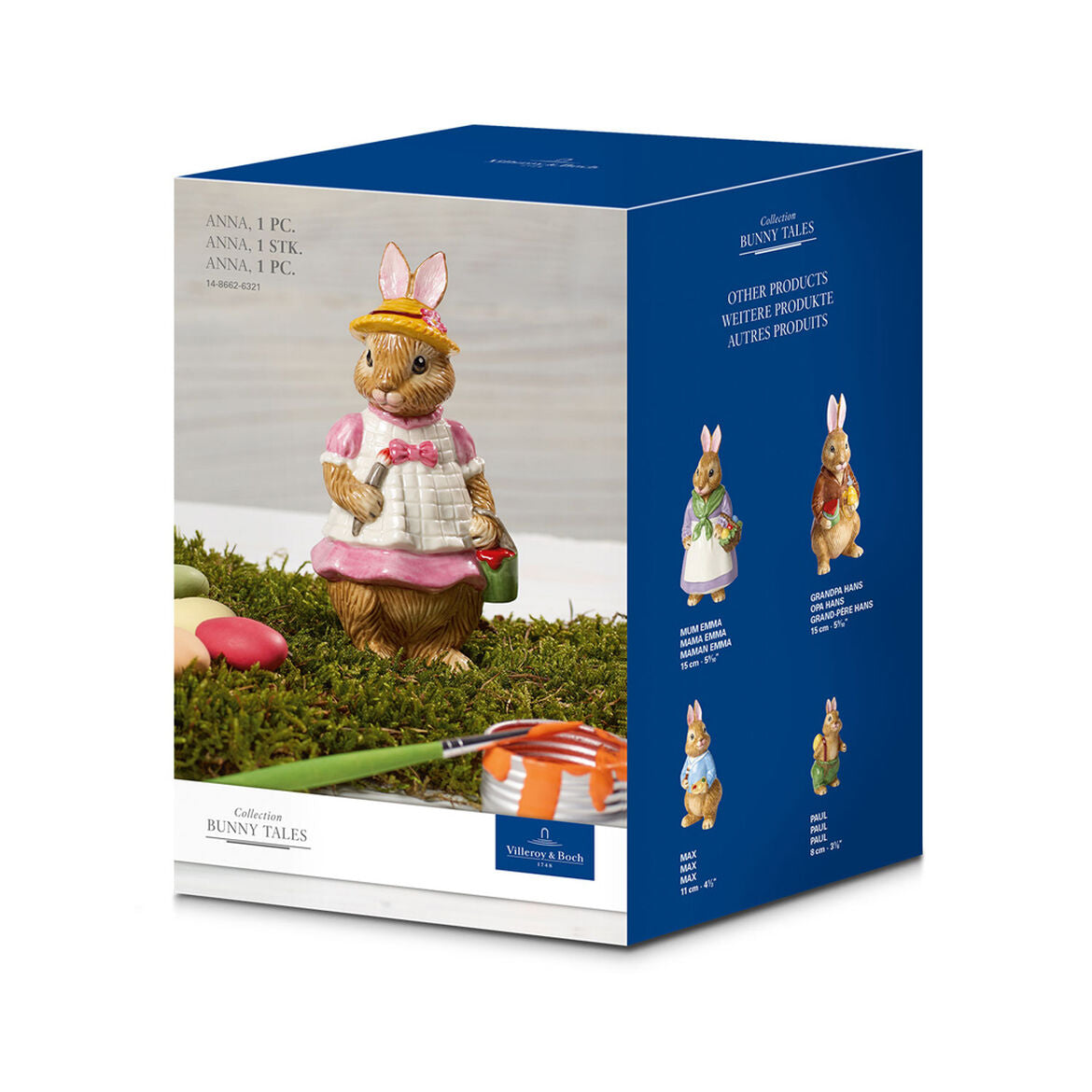 VILLEROY & BOCH Bunny Tales Anna Figura Coniglio 12,5cm Decorazione Pasquale