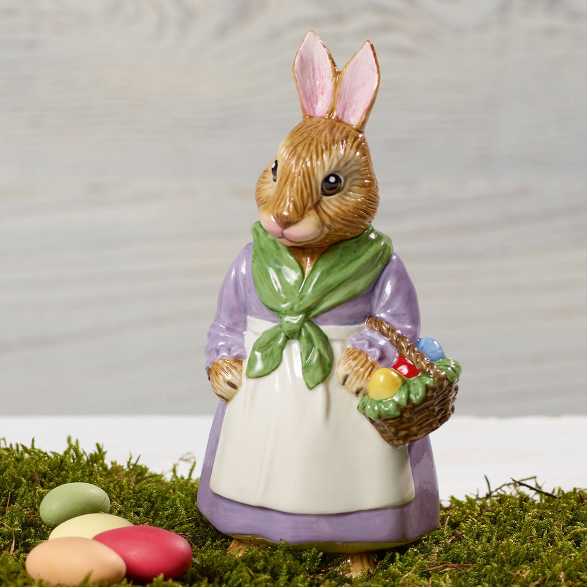 VILLEROY & BOCH - Bunny Tales Mamma Emma Figura Coniglio 14,5cm Decorazione Pasquale