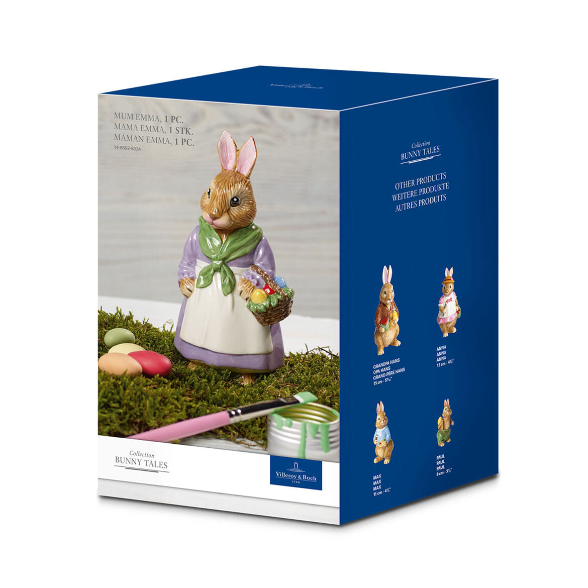 VILLEROY & BOCH - Bunny Tales Mamma Emma Figura Coniglio 14,5cm Decorazione Pasquale