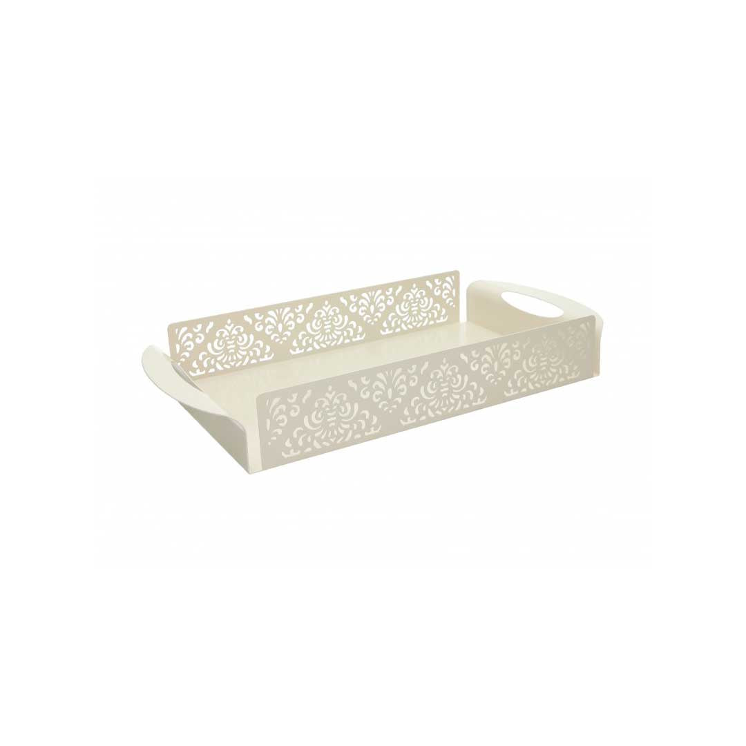 BRANDANI - Jaquard Vassoio Sabbia Metal 41x21cm 52303