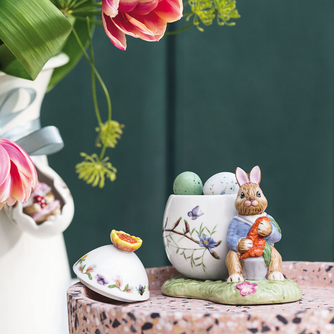 VILLEROY & BOCH Bunny Tales Barattolo Uovo di Pasqua Max 11x9,5cm Decorazione Pasquale