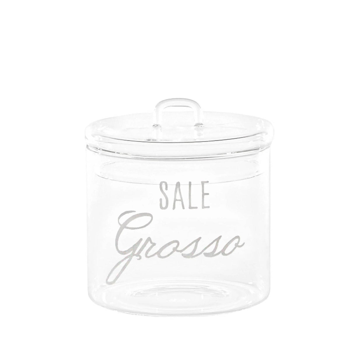 SIMPLE DAY Barter Coarse Salt Container 12x13cm Glass