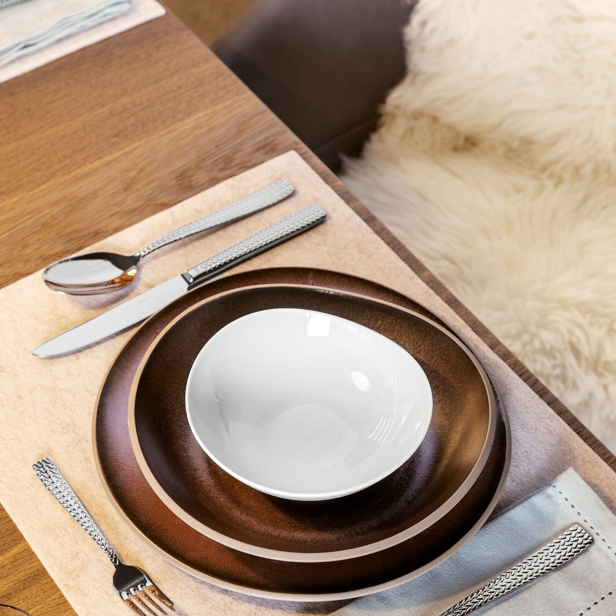 SAMBONET - Cortina Stainless Steel Cutlery 24 Pieces Table Service 52522-81