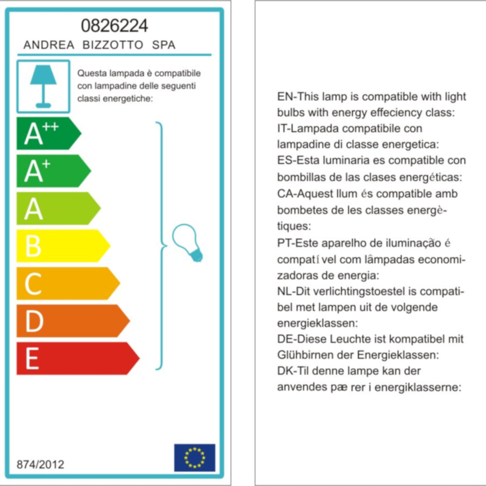 BIZZOTTO - Piantana Lampada Terra Class Marmo Bianco Raggio 220 0826224