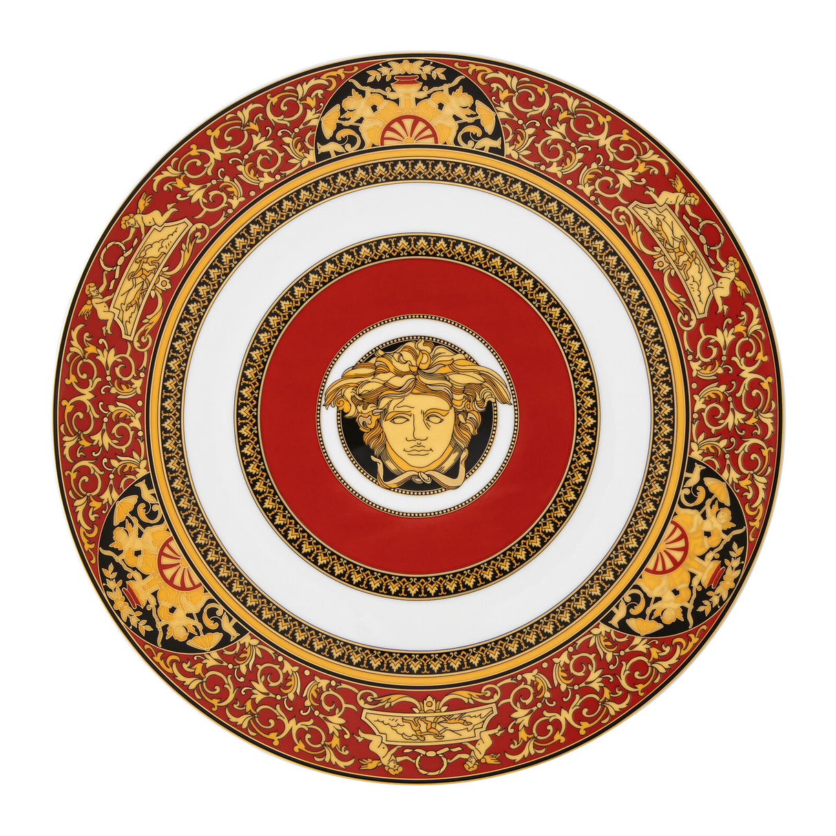 VERSACE Medusa Red Placeholder Plate Centerpiece 33cm Porcelain
