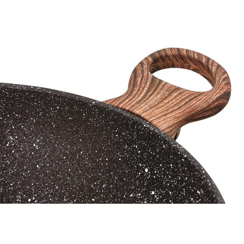 SAMBONET Tegame 2 Maniglie con Coperchio Rock & Rose Black 28cm