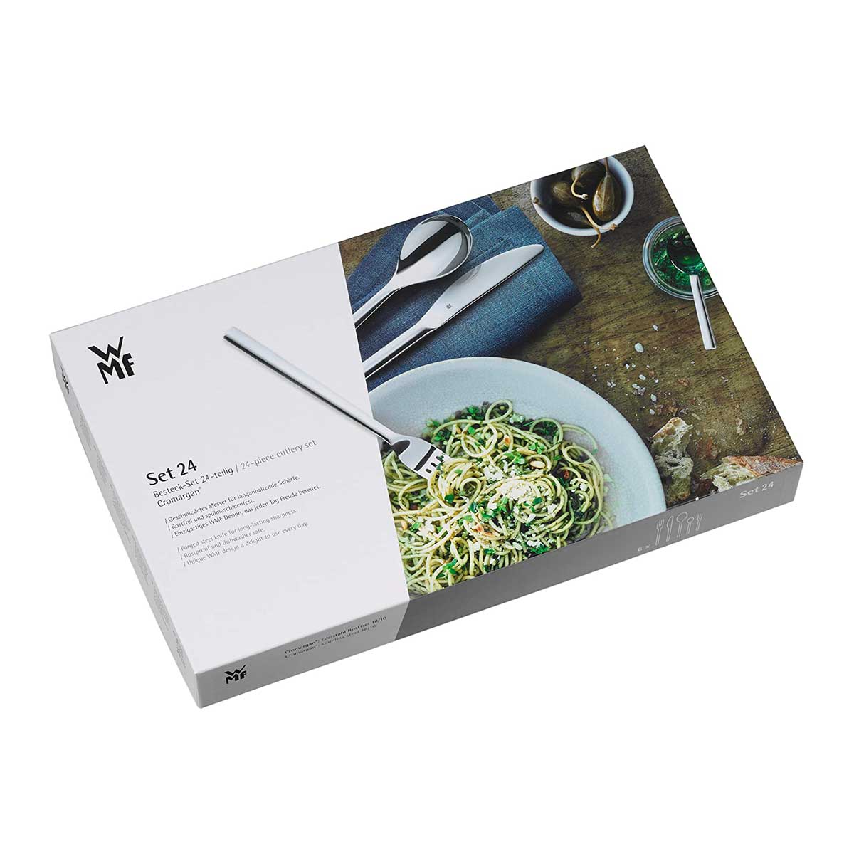 WMF Philadelphia Servizio Tavola Posate Set 24 Pezzi Acciaio Inox