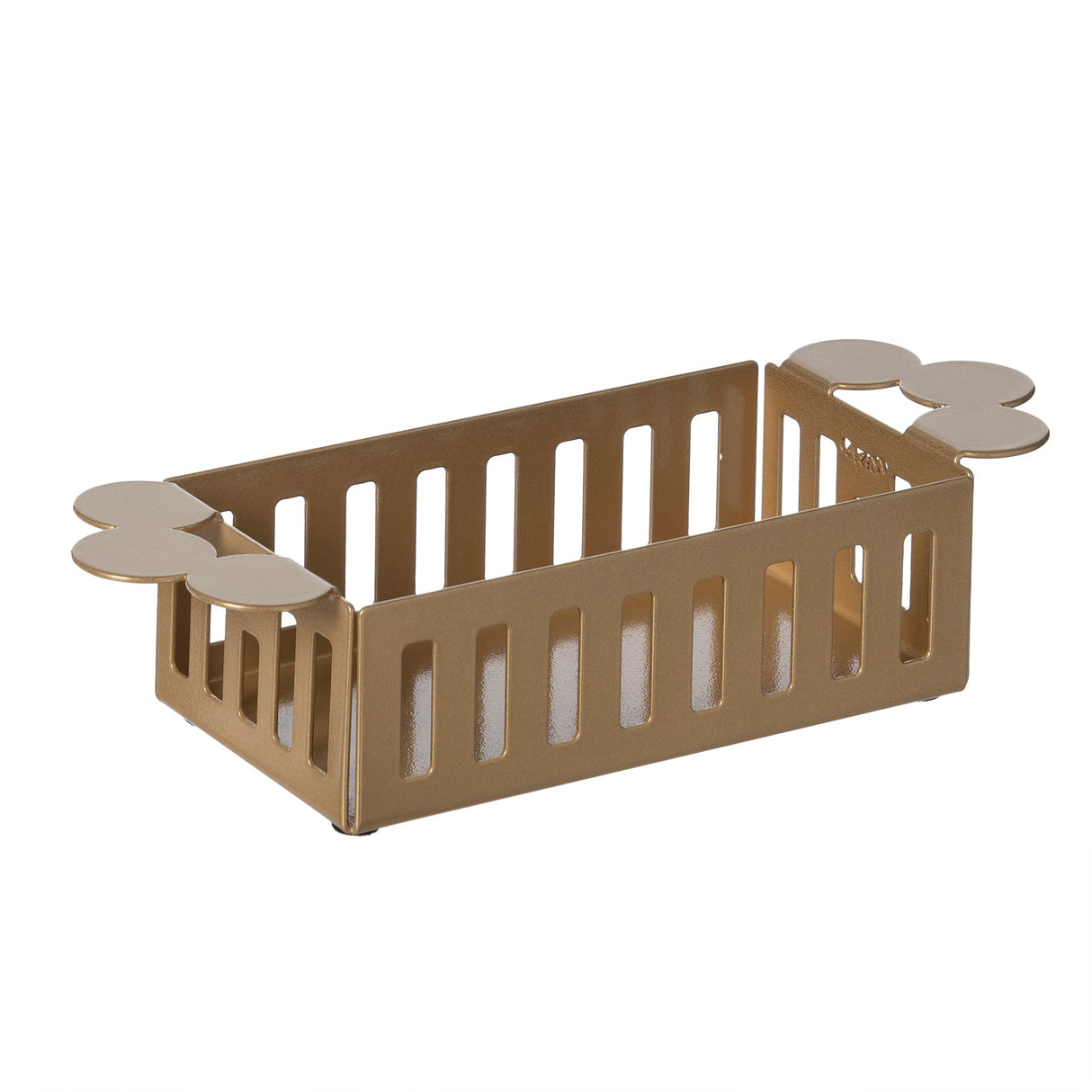 ARTI & MESTIERI Porta Bicchieri Old Oro Laccato 12x28cm