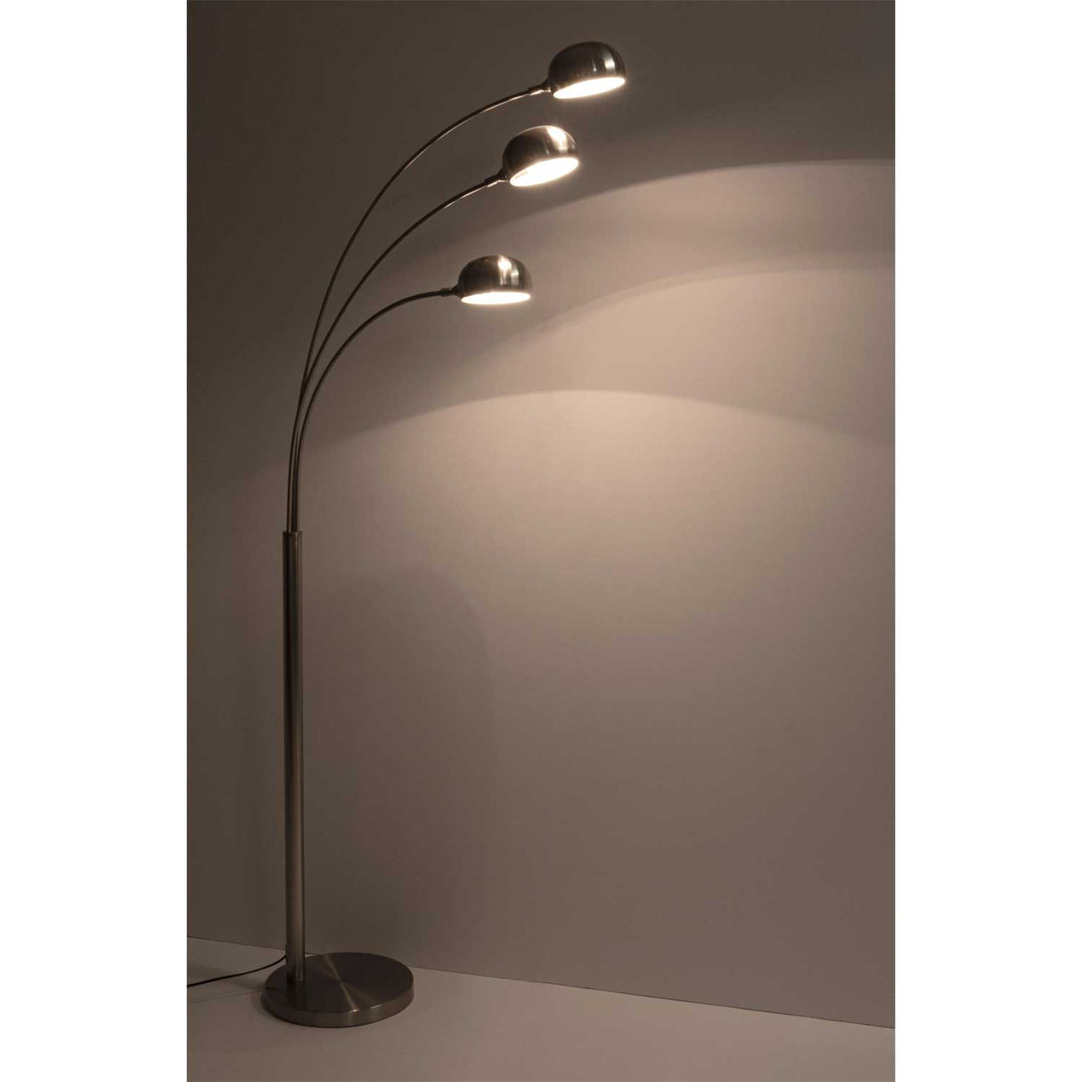 BIZZOTTO Piantana Atmosphere Lampada da Terra Argento 180cm