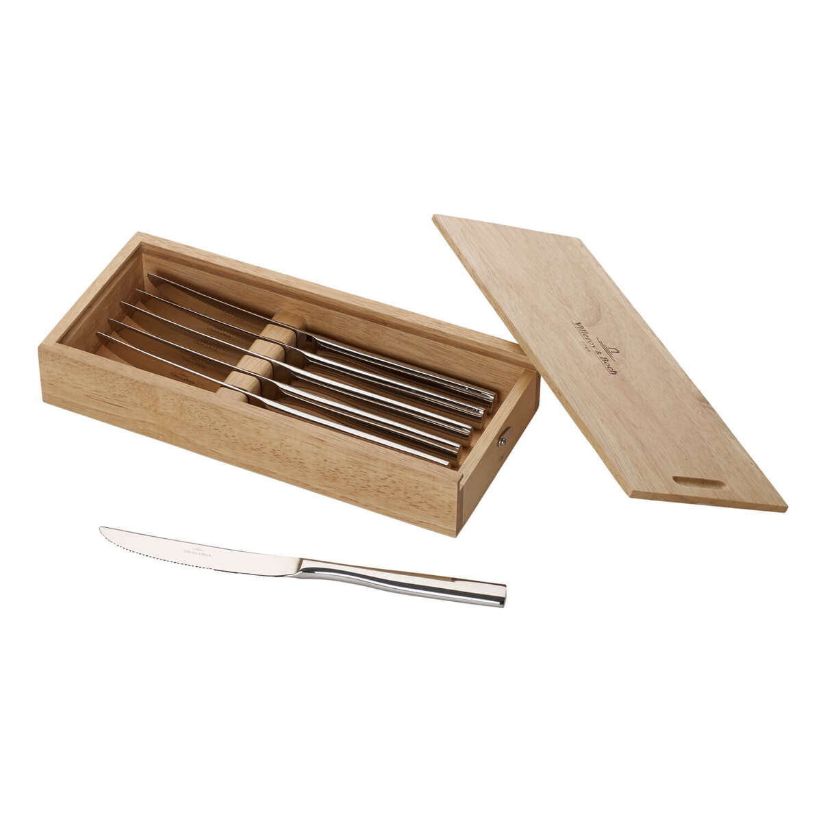 VILLEROY & BOCH - Piemont Steak/Pizza Knife Set of 6 Pieces 28cm Stainless Steel