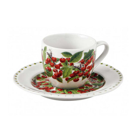 BRANDANI - Set Tazze Caffè 4 Pezzi Le Primizie 90ml Porcellana