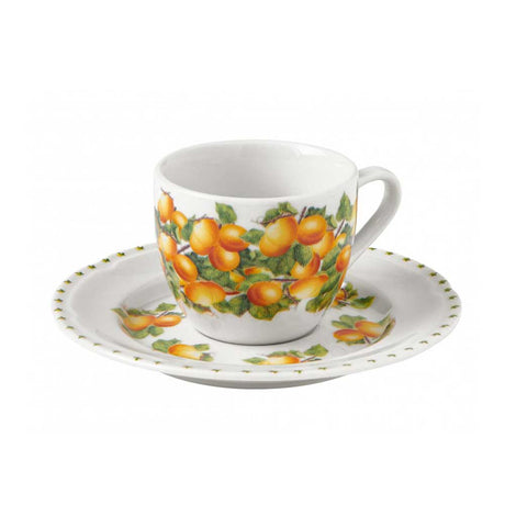 BRANDANI - Set Tazze Caffè 4 Pezzi Le Primizie 90ml Porcellana