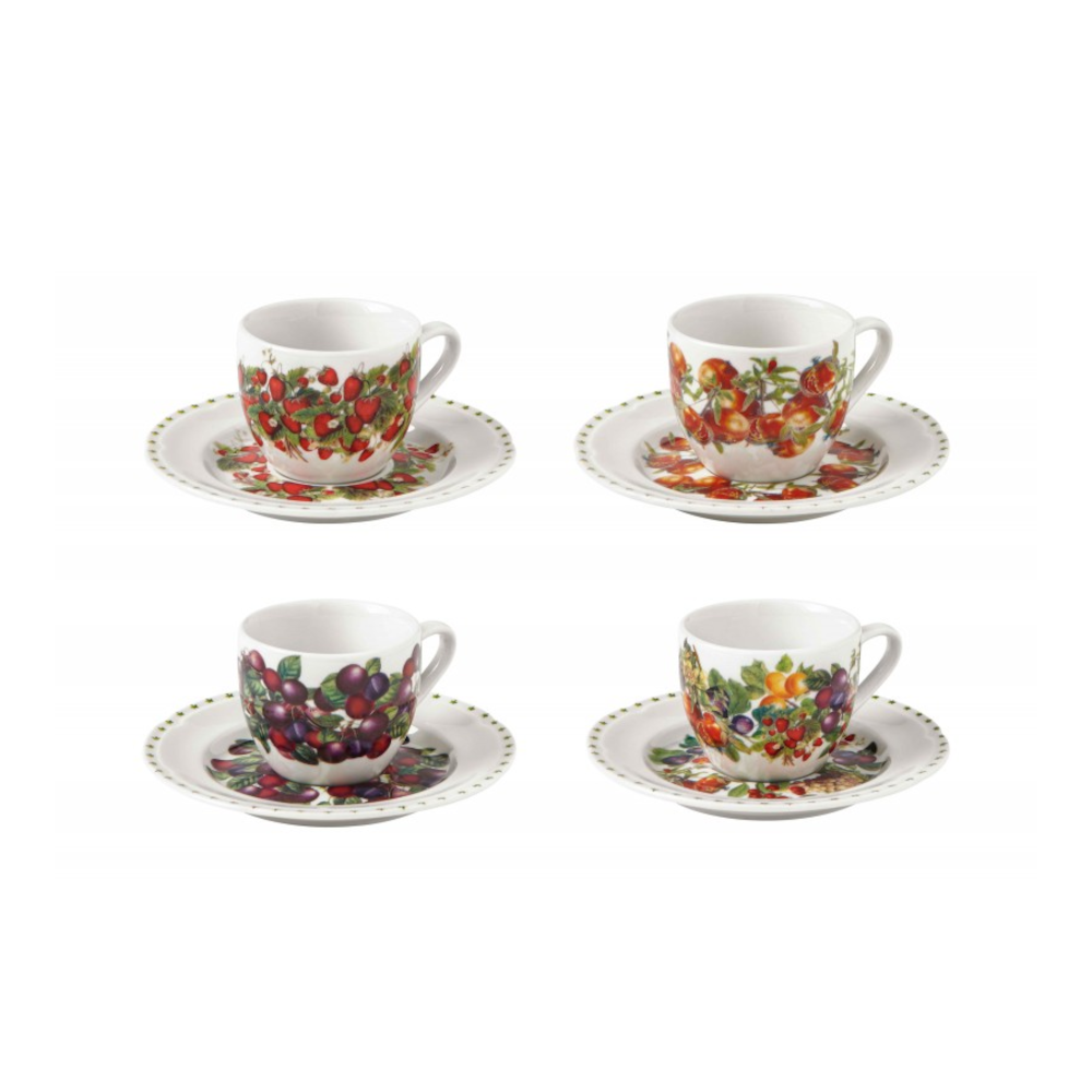 BRANDANI Coffee Cup Set 4 Pieces Le Primizie 90ml Porcelain