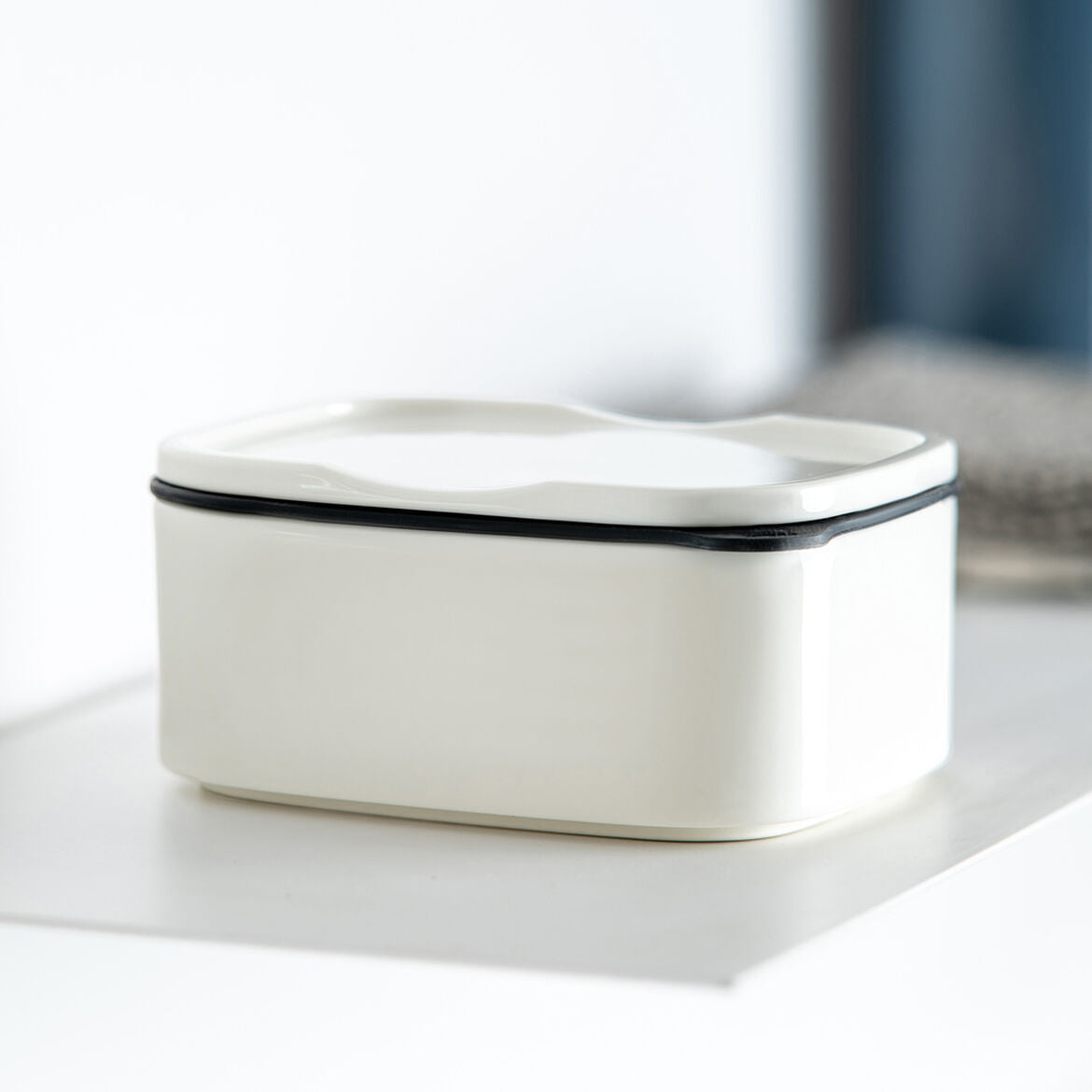 VILLEROY & BOCH - ToGo&ToStay Lunch Box, 13x10x6cm, Square, White