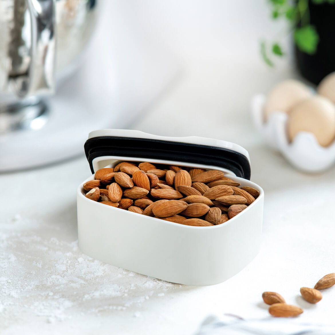 VILLEROY & BOCH - ToGo&ToStay Lunch Box, 13x10x6cm, Square, White