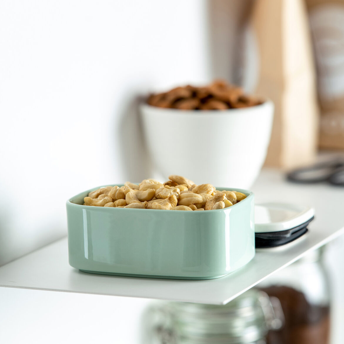 VILLEROY & BOCH - ToGo&ToStay Lunch Box, 13x10x6cm, Square, Green