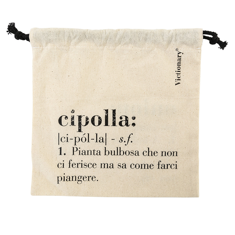 VILLA D'ESTE HOME TIVOLI Sacchetto Onion Cipolla 25x25cm in Cotone