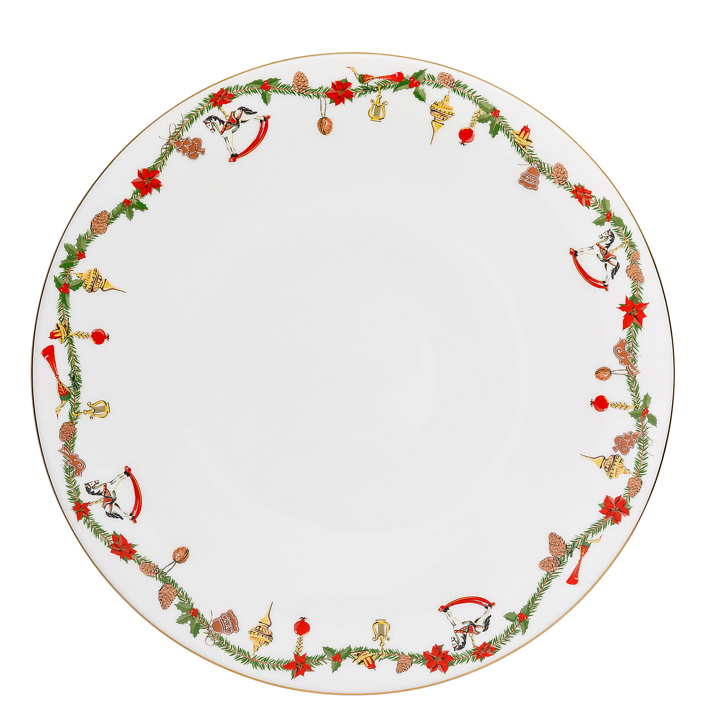 HUTSCHENREUTHER - Nora Piatto Segnaposto 31cm Porcellana Natale