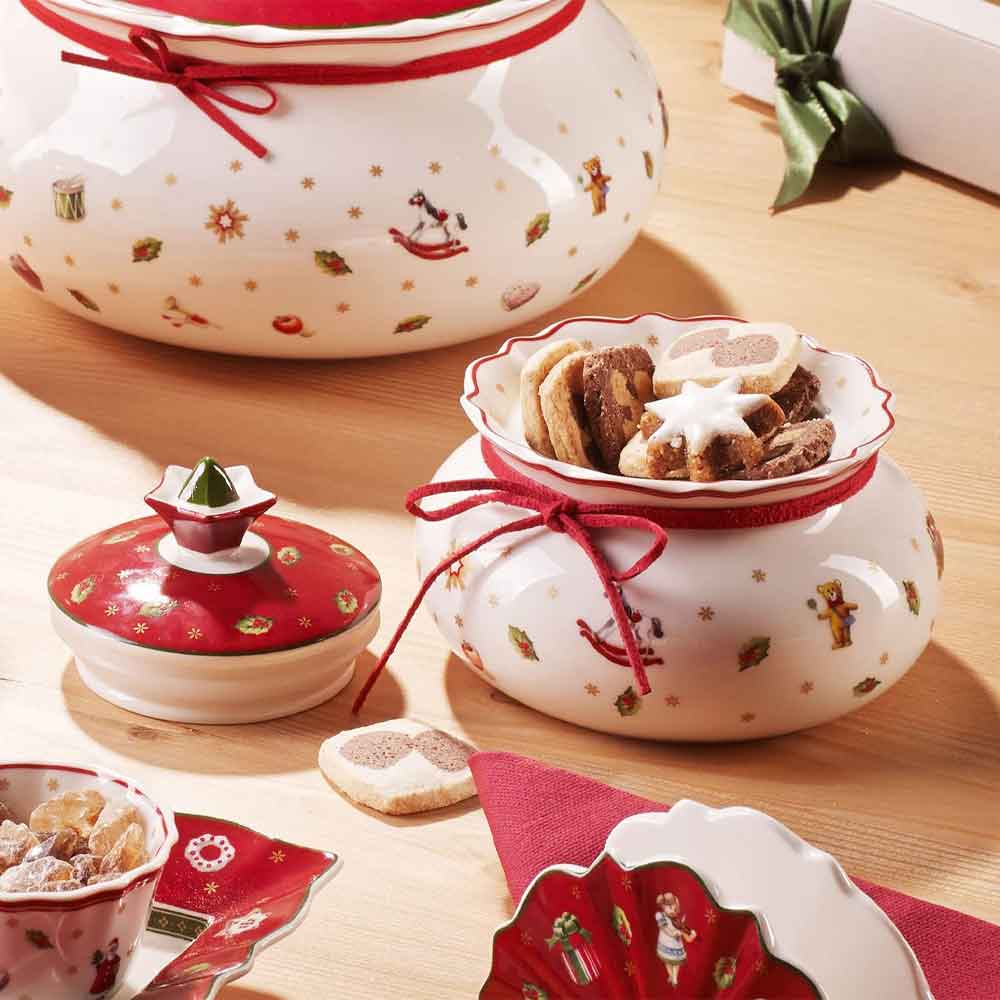 VILLEROY & BOCH Toy's Delight Barattolo Contenitore Scatola 13cm Tavola Natale