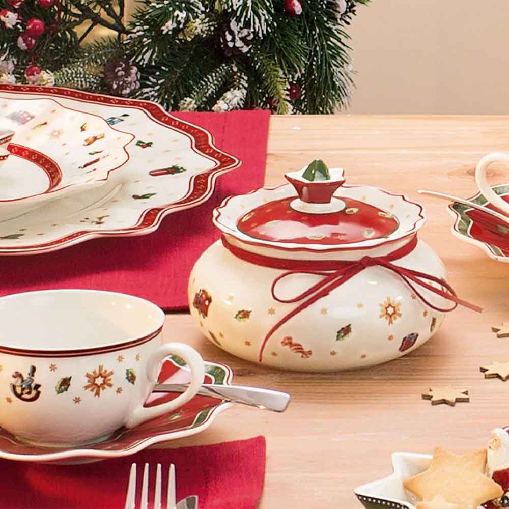 VILLEROY & BOCH Toy's Delight Barattolo Contenitore Scatola 13cm Tavola Natale
