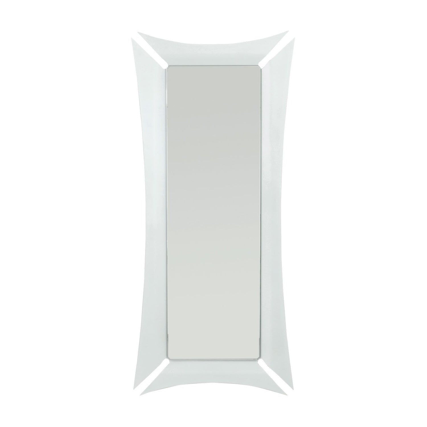 ARTI & MESTIERI Specchio Lungo da Terra Morgana Bianco