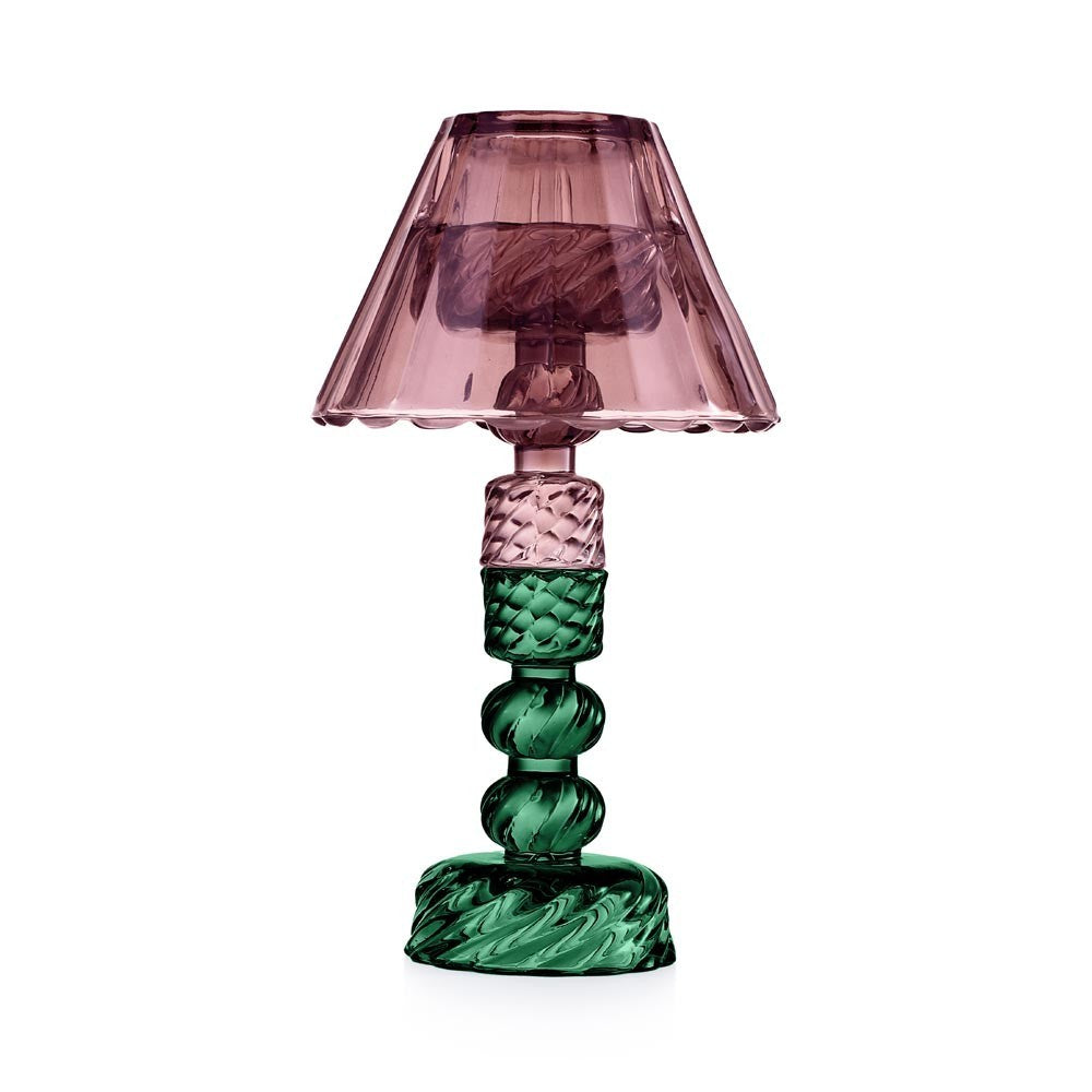 EMÒ ITALIA Candeliere con Paralume Lilla 24cm Vetro