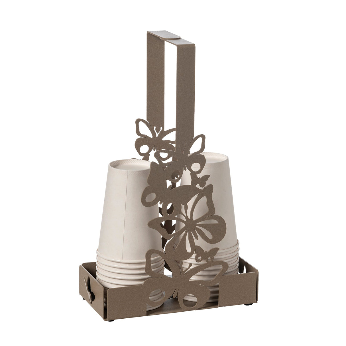 ARTI & MESTIERI Porta Bicchieri Farfalloso Beige