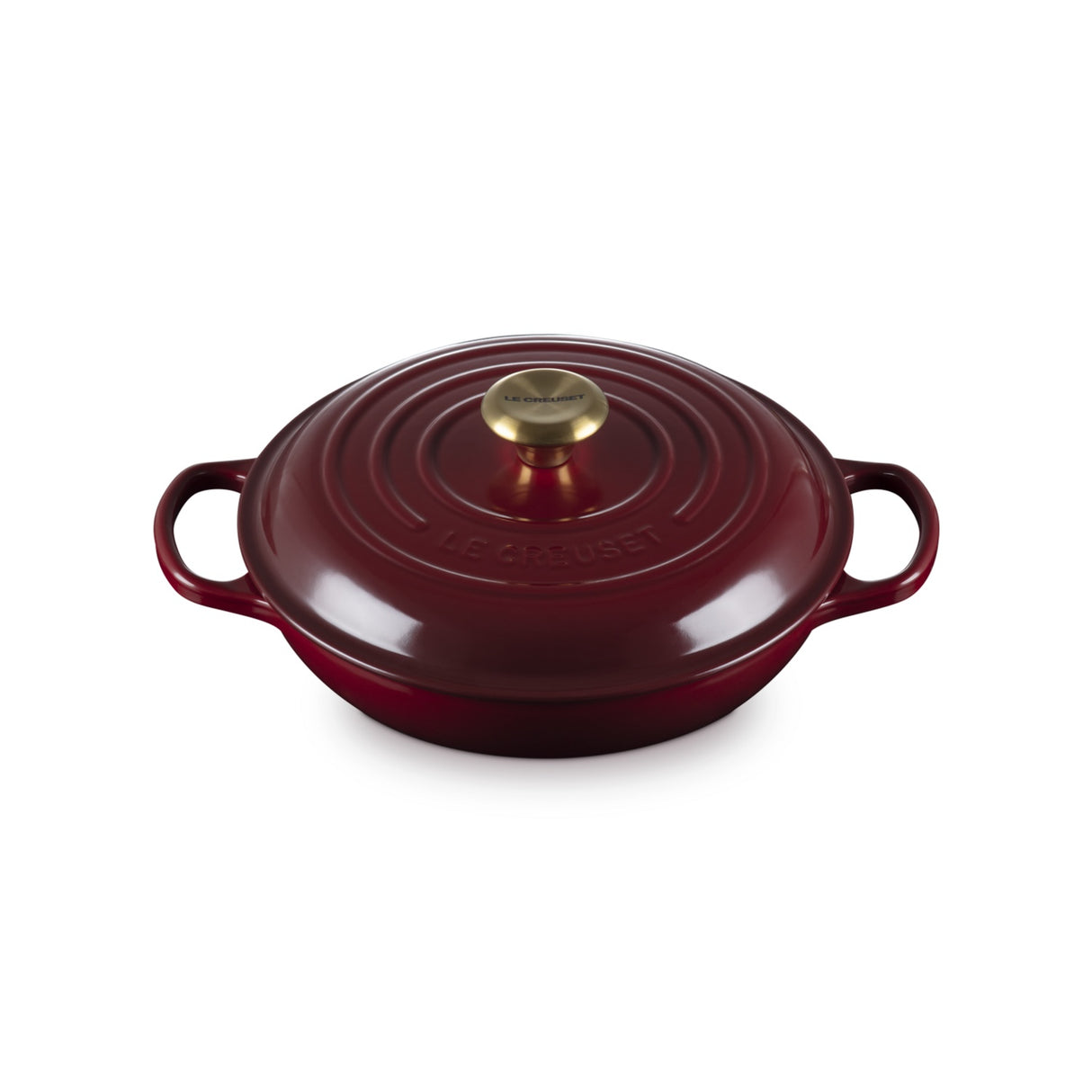 LE CREUSET Evolution Low Pan 26cm Rhone Vitrified Cast Iron