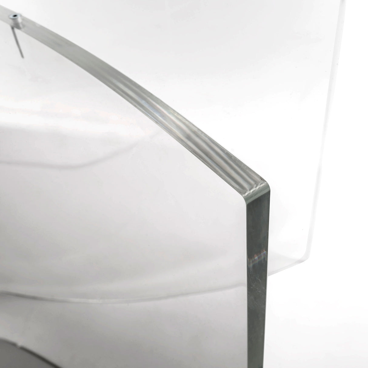 iPLEX Acqua Tavolo Ovale Trasparente 100x200x70cm Made in Italy PMMA