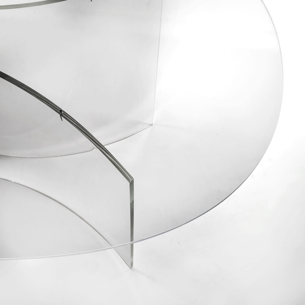 iPLEX Acqua Tavolo Ovale Trasparente 100x200x70cm Made in Italy PMMA