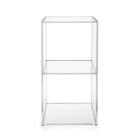 iPLEX Clio Cubo Double da Terra Scaffale Portaoggetti 30x60cm Made in Italy PMMA